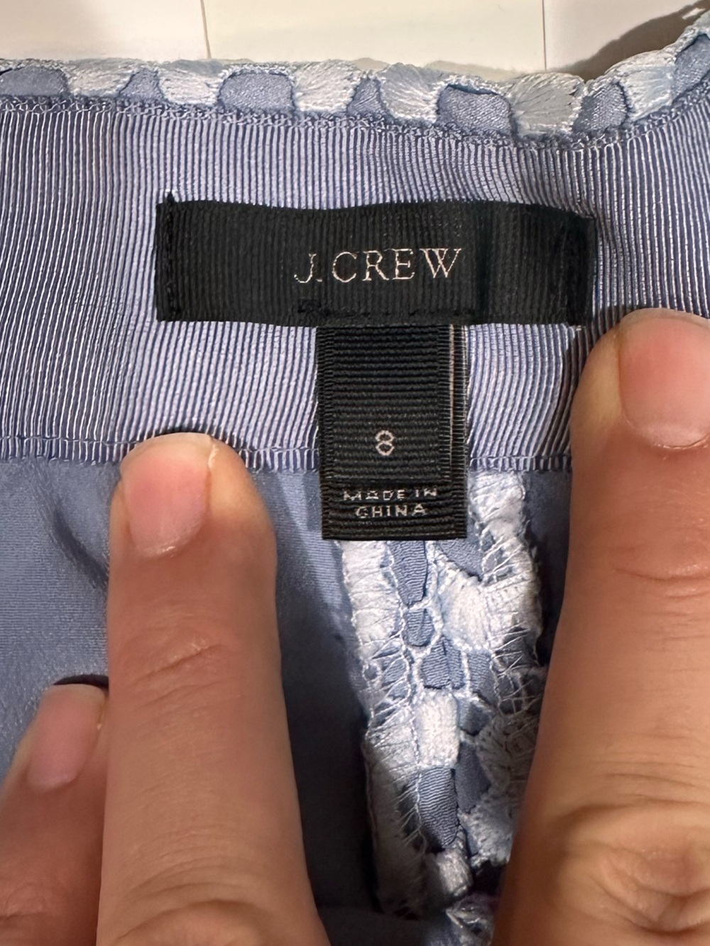 J. CREW Daisylace Pants in Faded Peri Size  8 - Picture 8 of 15
